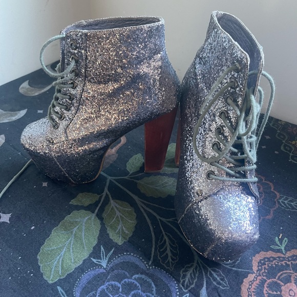 Classic JC Litas in Pewter glitter - Picture 3 of 8